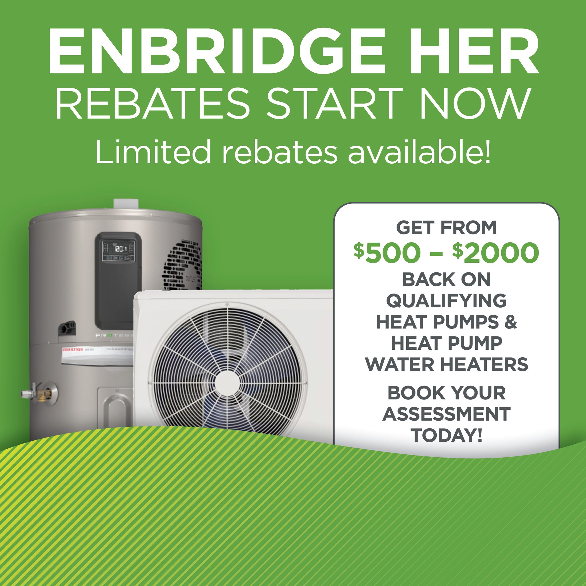 Rebate on air conditioner and furnaces